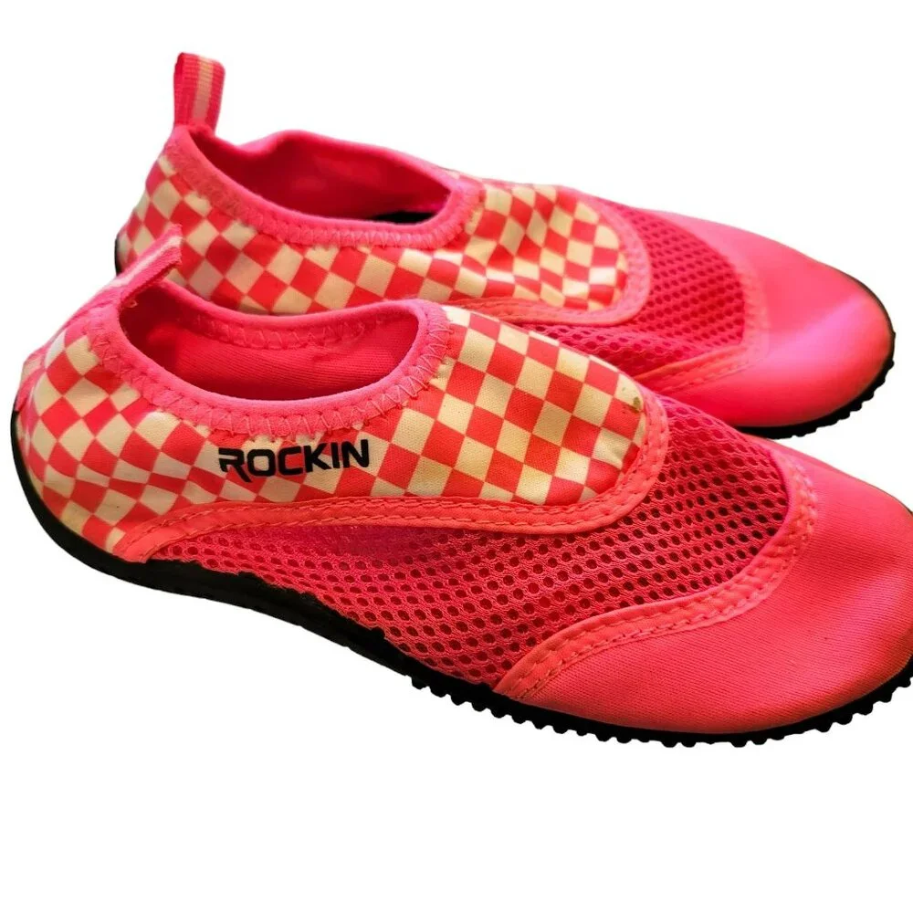 Girls Pink Beach Shoes Sand Boating Water Sports Girls Size 11 jj3293